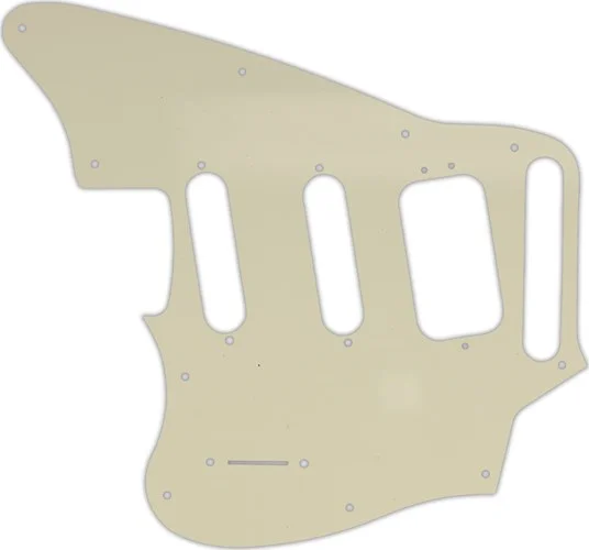 WD Custom Pickguard For Left Hand Fender Pawn Shop Jaguarillo #55S Parchment Solid