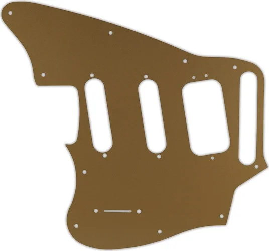 WD Custom Pickguard For Left Hand Fender Pawn Shop Jaguarillo #59 Gold/Clear/Gold