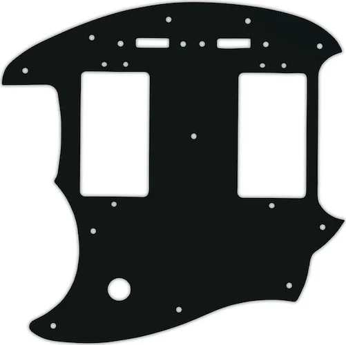 WD Custom Pickguard For Left Hand Fender Pawn Shop Mustang Special #01A Black Acrylic