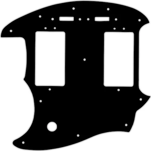 WD Custom Pickguard For Left Hand Fender Pawn Shop Mustang Special #01 Black