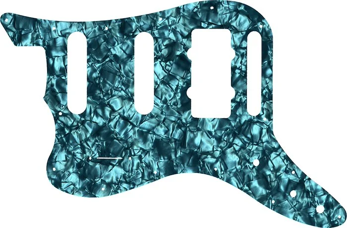 WD Custom Pickguard For Left Hand Fender Pawn Shop Bass VI #28AQ Aqua Pearl/Black/White/Black