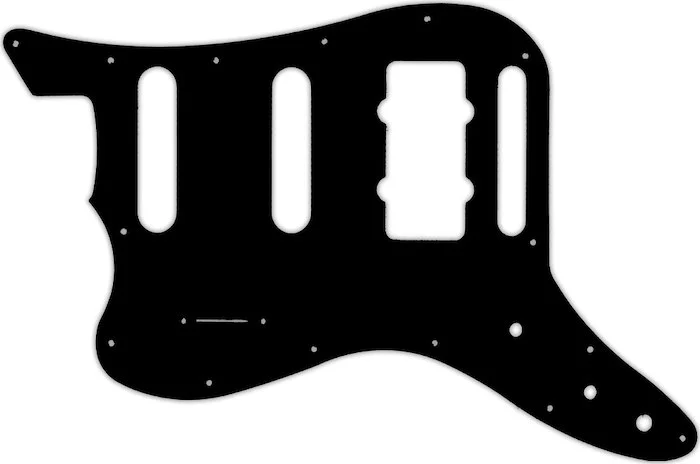 WD Custom Pickguard For Left Hand Fender Pawn Shop Bass VI #39 Black/Black/Cream/Black