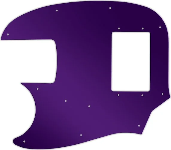 WD Custom Pickguard For Left Hand Fender Pawn Shop Mustang Bass #10PR Purple Mirror