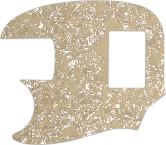 WD Custom Pickguard For Left Hand Fender Pawn Shop Mustang Bass #28C Cream Pearl/Cream/Black/Cream