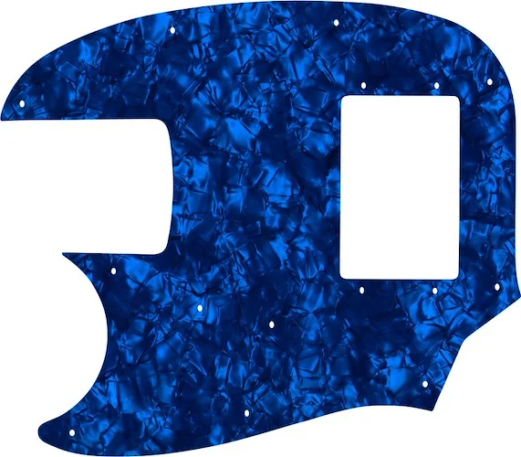 WD Custom Pickguard For Left Hand Fender Pawn Shop Mustang Bass #28DBP Dark Blue Pearl/Black/White/Black