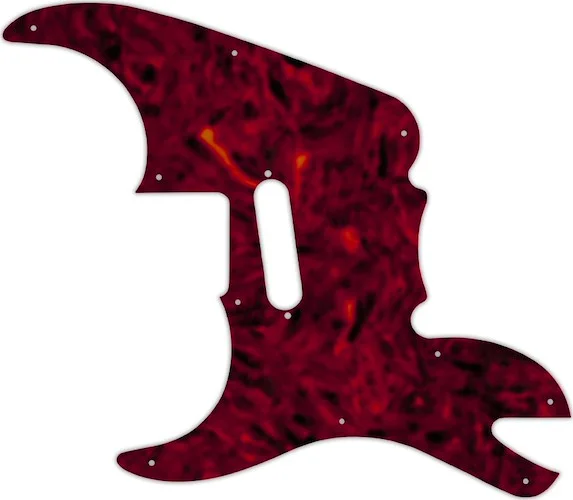 WD Custom Pickguard For Left Hand Fender Pawn Shop '51 #05T Tortoise Shell Solid (Semi-Transparent)