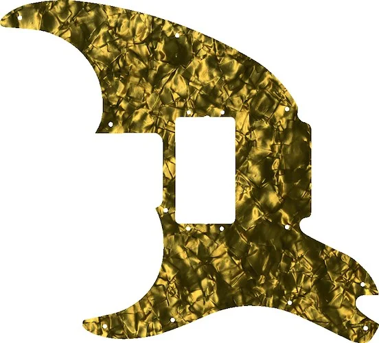 WD Custom Pickguard For Left Hand Fender Pawn Shop '72 #28GD Gold Pearl/Black/White/Black