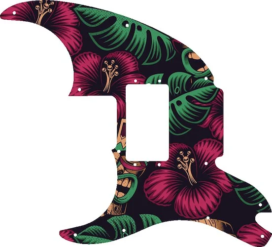 WD Custom Pickguard For Left Hand Fender Pawn Shop '72 #GAL01 Aloha Tiki Graphic