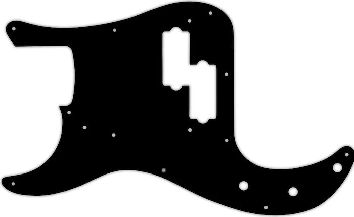 WD Custom Pickguard For Left Hand Fender Road Worn 50's Precision Bass #03P Black/Parchment/Black