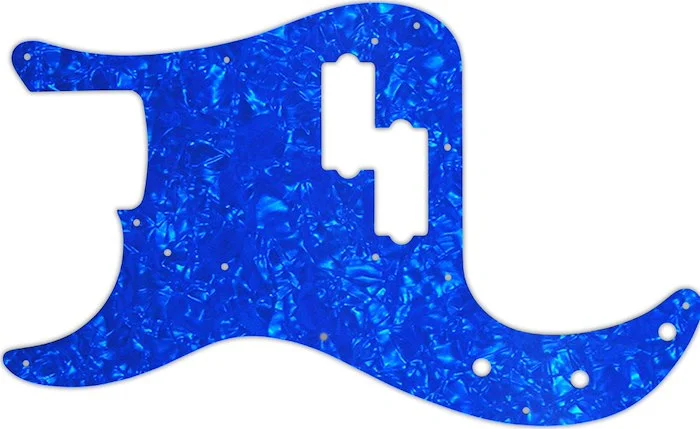 WD Custom Pickguard For Left Hand Fender Road Worn 50's Precision Bass #28BU Blue Pearl/White/Black/White