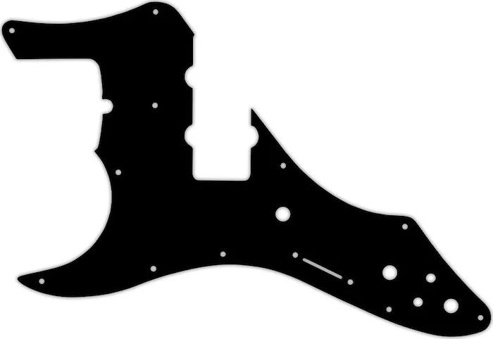 WD Custom Pickguard For Left Hand Fender Roscoe Beck Signature Jazz Bass #03 Black/White/Black