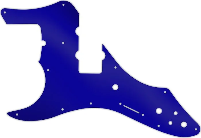 WD Custom Pickguard For Left Hand Fender Roscoe Beck Signature Jazz Bass #10DBU Dark Blue Mirror