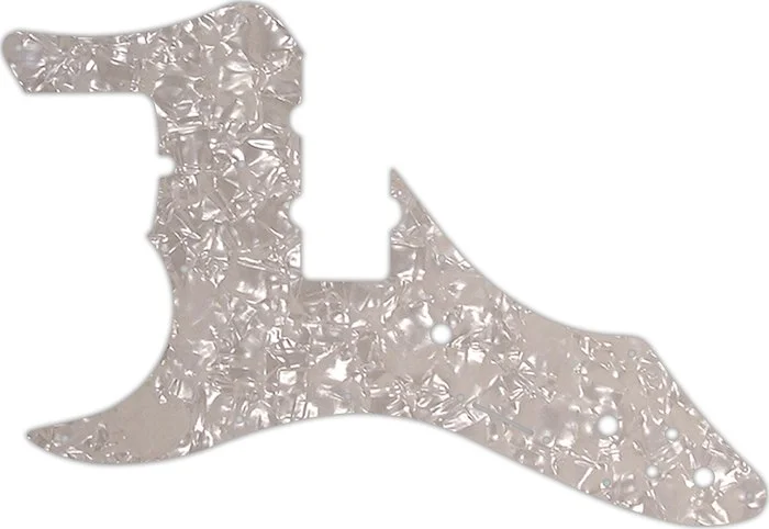 WD Custom Pickguard For Left Hand Fender Roscoe Beck Signature Jazz Bass #28A Aged Pearl/White/Black/White