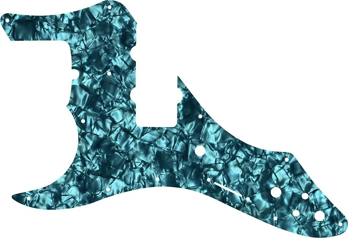 WD Custom Pickguard For Left Hand Fender Roscoe Beck Signature Jazz Bass #28AQ Aqua Pearl/Black/White/Black