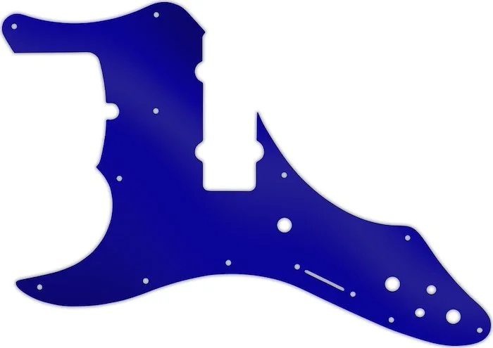 WD Custom Pickguard For Left Hand Fender Roscoe Beck Signature 5 String Jazz Bass #10DBU Dark Blue Mirror