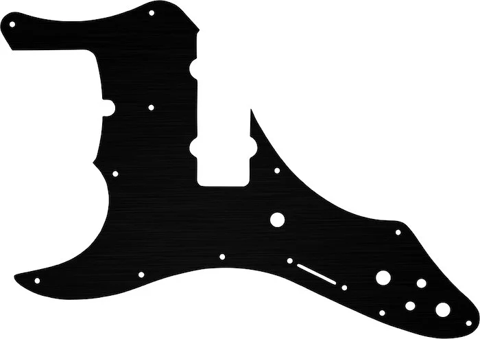 WD Custom Pickguard For Left Hand Fender Roscoe Beck Signature 5 String Jazz Bass #27T Simulated Black Anodize