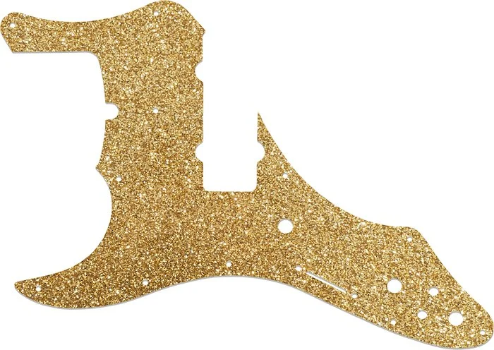 WD Custom Pickguard For Left Hand Fender Roscoe Beck Signature 5 String Jazz Bass #60RGS Rose Gold Sparkle 