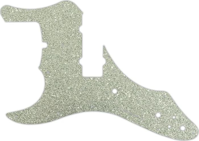 WD Custom Pickguard For Left Hand Fender Roscoe Beck Signature 5 String Jazz Bass #60SS Silver Sparkle 