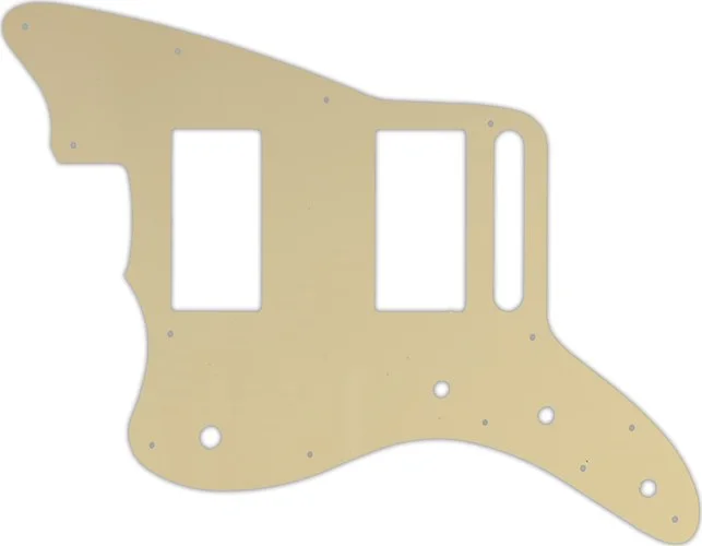 WD Custom Pickguard For Left Hand Fender Special Edition Blacktop Jazzmaster HH #06B Cream/Black/Cream