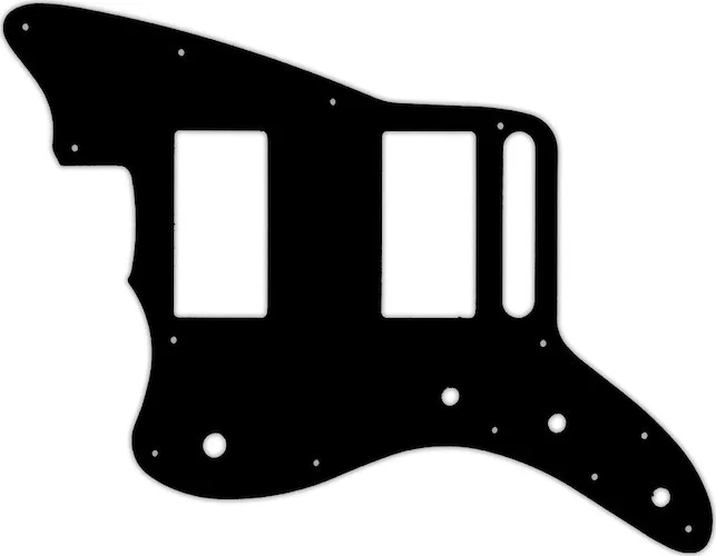 WD Custom Pickguard For Left Hand Fender Special Edition Blacktop Jazzmaster HH #09 Black/White/Black/White/Bl