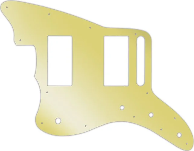 WD Custom Pickguard For Left Hand Fender Special Edition Blacktop Jazzmaster HH #10GD Gold Mirror