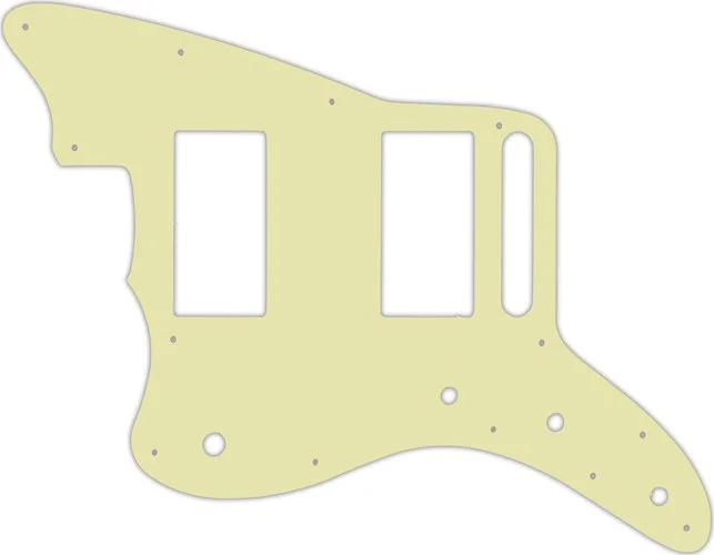 WD Custom Pickguard For Left Hand Fender Special Edition Blacktop Jazzmaster HH #34S Mint Green Solid