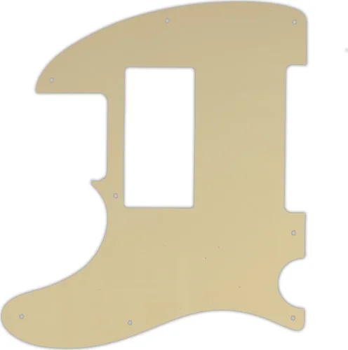 WD Custom Pickguard For Left Hand Fender Special Edition HH Telecaster #06 Cream