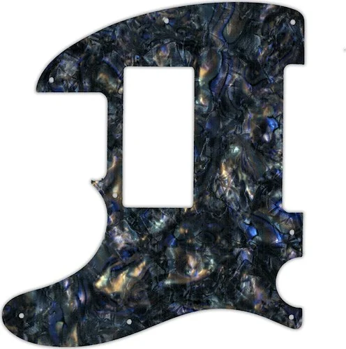 WD Custom Pickguard For Left Hand Fender Special Edition HH Telecaster #35 Black Abalone