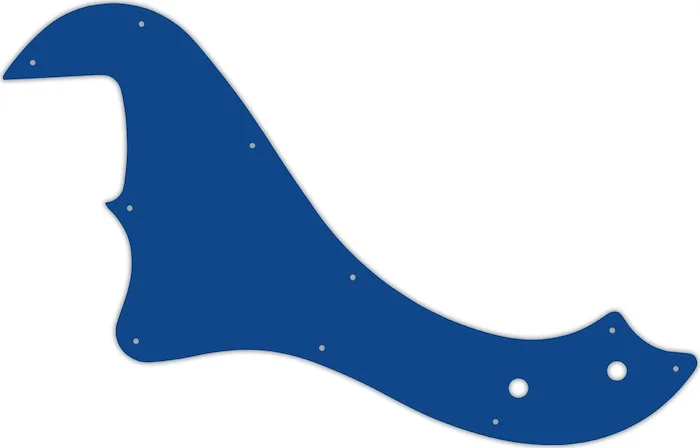 WD Custom Pickguard For Left Hand Fender Standard Dimension Bass IV #08 Blue/White/Blue