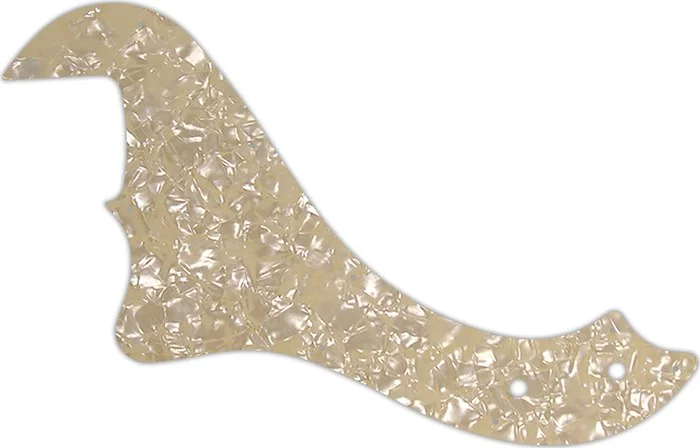 WD Custom Pickguard For Left Hand Fender Standard Dimension Bass IV #28C Cream Pearl/Cream/Black/Cream