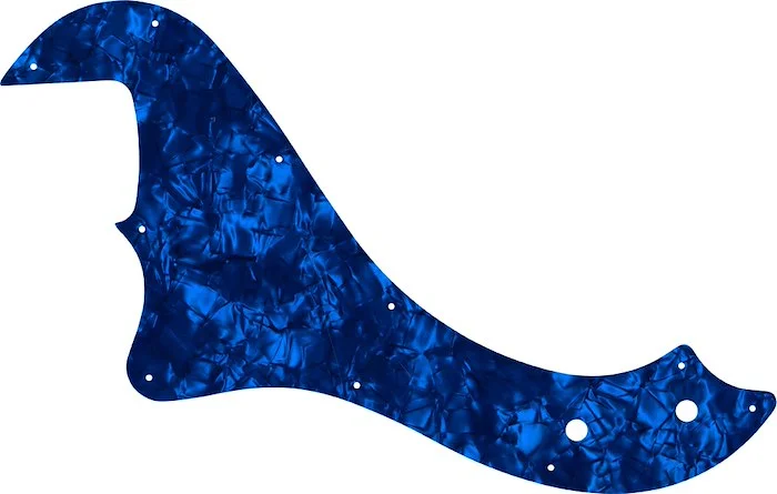 WD Custom Pickguard For Left Hand Fender Standard Dimension Bass IV #28DBP Dark Blue Pearl/Black/White/Black