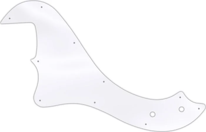WD Custom Pickguard For Left Hand Fender Standard Dimension Bass IV #45 Clear Acrylic