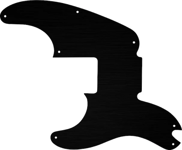 WD Custom Pickguard For Left Hand Fender Sting Signature Precision Bass #27 Simulated Black Anodized
