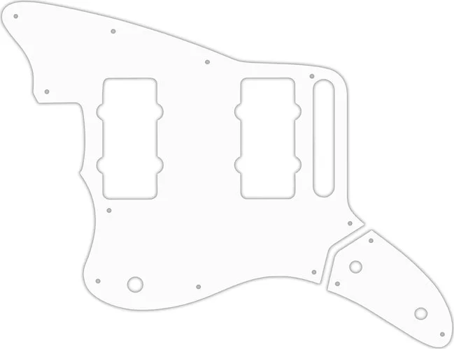 WD Custom Pickguard For Left Hand Fender Thurston Moore Signature Series Jazzmaster #04 White/Black/White