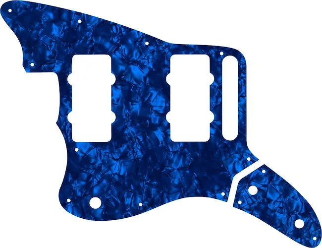 WD Custom Pickguard For Left Hand Fender Thurston Moore Signature Series Jazzmaster #28DBP Dark Blue Pearl/Black/White/Black