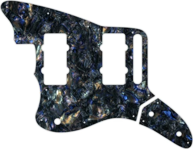 WD Custom Pickguard For Left Hand Fender Thurston Moore Signature Series Jazzmaster #35 Black Abalone