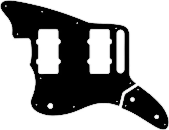 WD Custom Pickguard For Left Hand Fender Thurston Moore Signature Series Jazzmaster #39 Black/Black