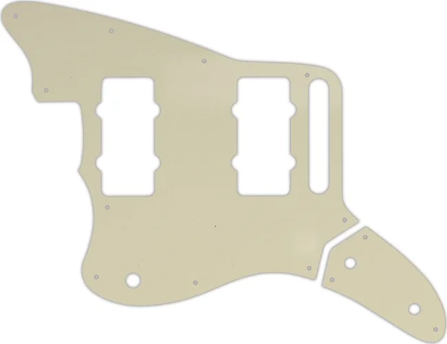 WD Custom Pickguard For Left Hand Fender Thurston Moore Signature Series Jazzmaster #55T Parchment Thin