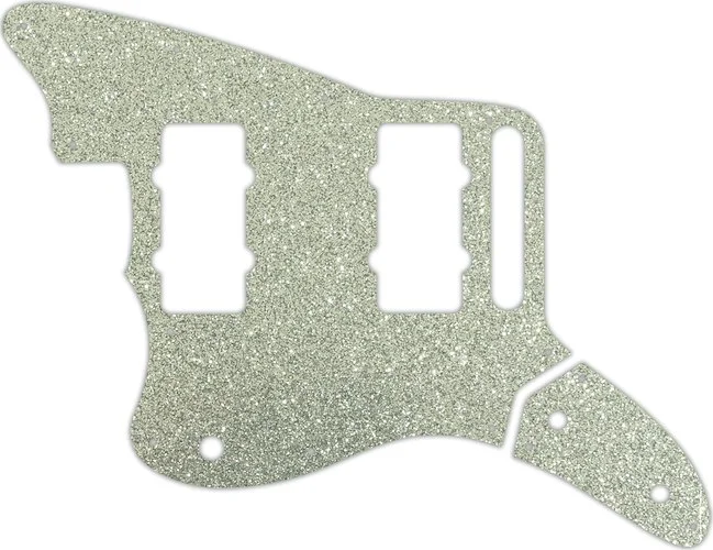 WD Custom Pickguard For Left Hand Fender Thurston Moore Signature Series Jazzmaster #60SS Silver Sparkle 