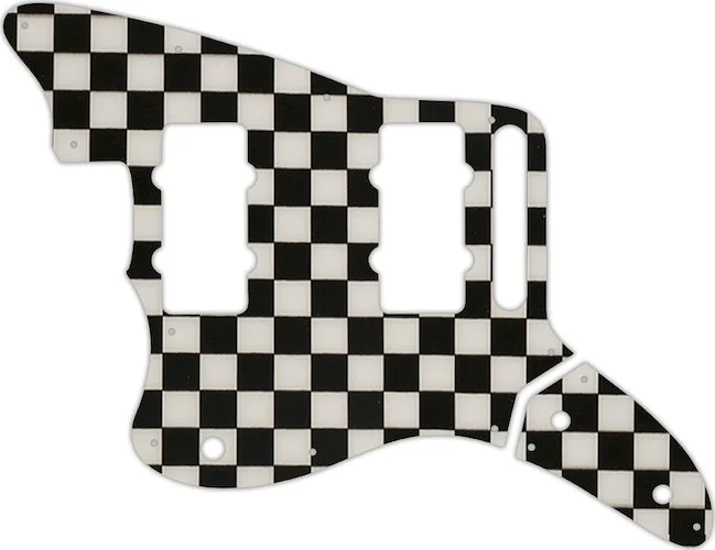 WD Custom Pickguard For Left Hand Fender Thurston Moore Signature Series Jazzmaster #CK01 Checkerboard Graphic