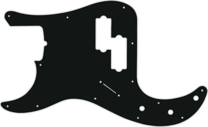 WD Custom Pickguard For Left Hand Fender Tony Franklin Signature Precision Bass #01A Black Acrylic