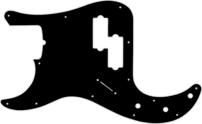 WD Custom Pickguard For Left Hand Fender Tony Franklin Signature Precision Bass #29T Matte Black Thin