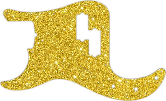 WD Custom Pickguard For Left Hand Fender Tony Franklin Signature Precision Bass #60GS Gold Sparkle 