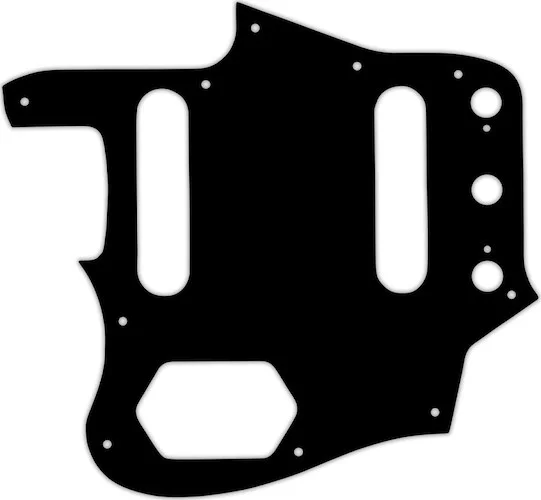 WD Custom Pickguard For Left Hand Fender USA 1962-1975 Or 1996-1997 Made In Japan Reissue Jaguar #03P Black/Pa