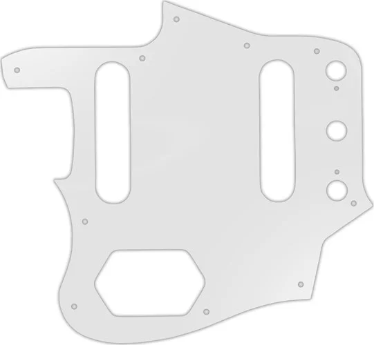 WD Custom Pickguard For Left Hand Fender USA 1962-1975 Or 1996-1997 Made In Japan Reissue Jaguar #22 Transluce