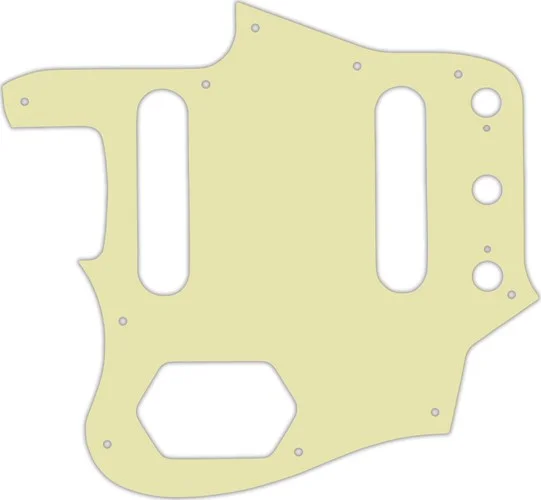 WD Custom Pickguard For Left Hand Fender USA 1962-1975 Or 1996-1997 Made In Japan Reissue Jaguar #34S Mint Gre