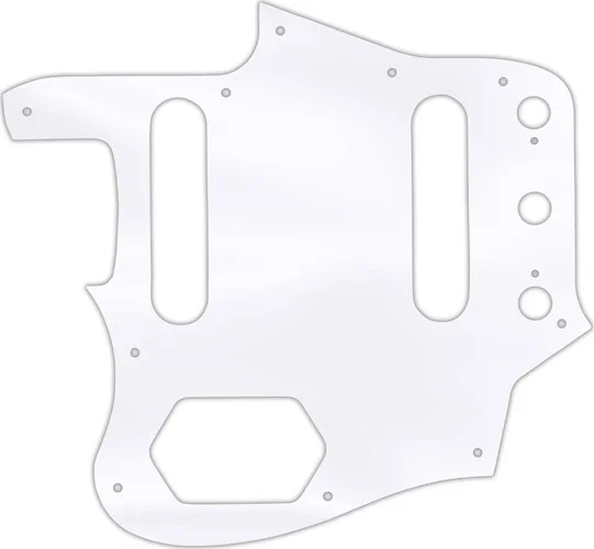 WD Custom Pickguard For Left Hand Fender USA 1962-1975 Or 1996-1997 Made In Japan Reissue Jaguar #45T Clear Ac