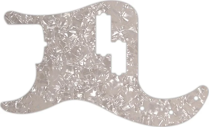 WD Custom Pickguard For Left Hand Fender USA 5 String Precision Bass #28A Aged Pearl/White/Black/White