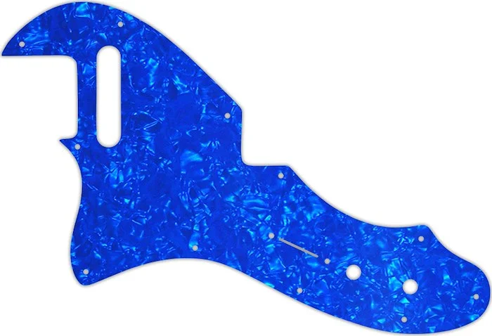 WD Custom Pickguard For Left Hand Fender USA Vintage Or USA Reissue Telecaster Thinline #28BU Blue Pearl/White