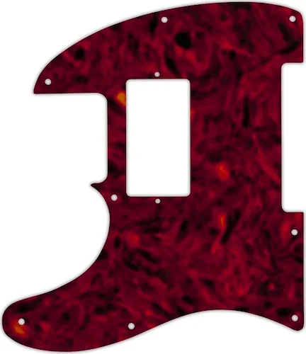 WD Custom Pickguard For Left Hand Fender USA Jim Root Signature Telecaster #05T Tortoise Shell Solid (Semi-Tra